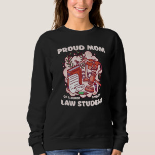 Camiseta Mãe de um estudante de direito Graduado em Direito