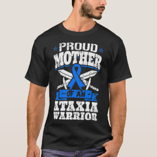 Camiseta Mãe De Um Guerreiro Ataxia Friso De Consciência Dy
