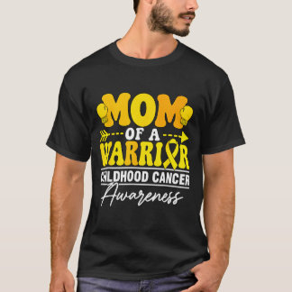 Camiseta Mãe de um guerreiro conscientização do câncer infa