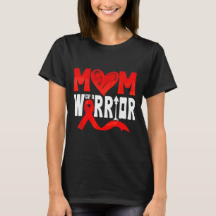 Camiseta Mãe de um Guerreiro do Coração CHD Conscientização