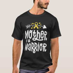 Camiseta Mãe De Um Guerreiro Dotado Cancer De Infância A