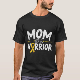 Camiseta Mãe De Um Mês De Consciência De Canceres De Infânc