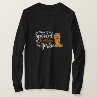 Camiseta Mãe de um Yorkie podre mimado