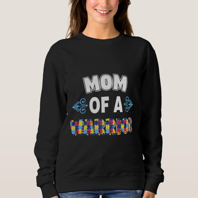 Camiseta Mãe De Uma Consciência Do Autismo Guerreiro (Frente)