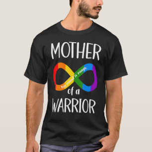 Camiseta Mãe De Uma Família Guerreira, Mãe Mundo Autismo Aw