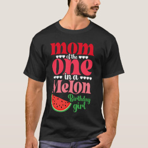 Camiseta Mãe de uma garota de aniversário de melão