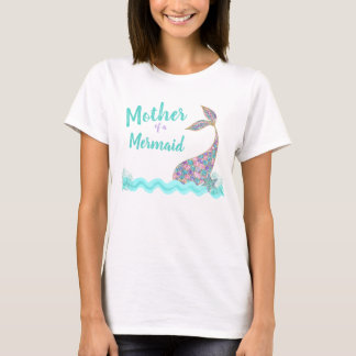 Camiseta Mãe de uma Sereia, Festa de aniversário no topo