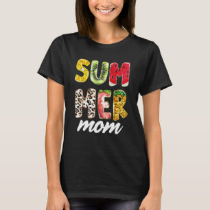 Camiseta Mãe de Verão Melancia Abacaxi Dia das Mães