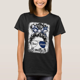 Camiseta Mãe de Volei de Torcida de Ambos Cabelo Desgrenhad