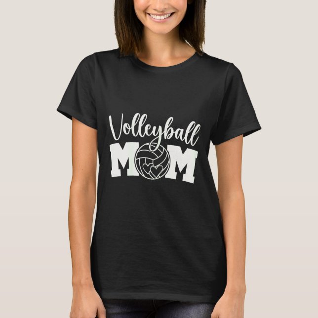 Camiseta Mãe de vôlei vida de mãe fofa treino de vôleiVo (Frente)