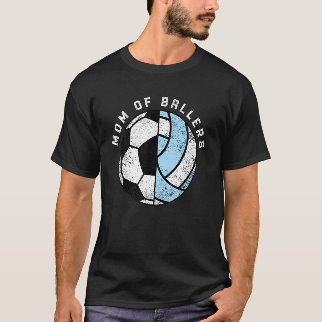 Camiseta Mãe De Voleibol De Balas (Frente)