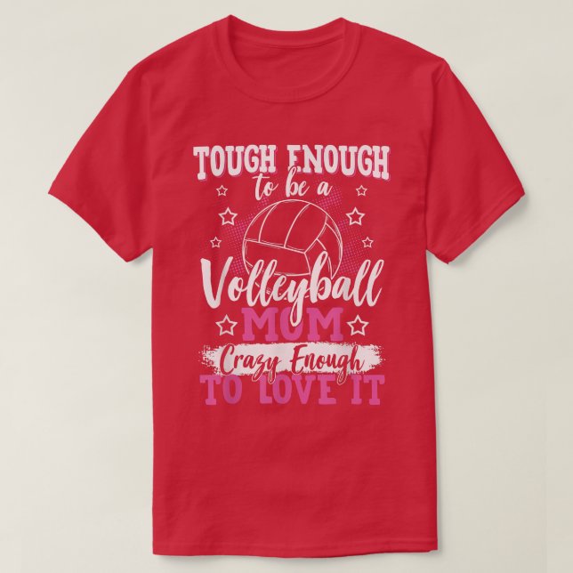 Camiseta Mãe de Voleibol Mãe Mãe Mãe de Voleibol (Frente do Design)
