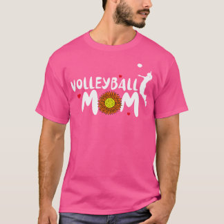 Camiseta Mãe De Voleibol Para Mulheres