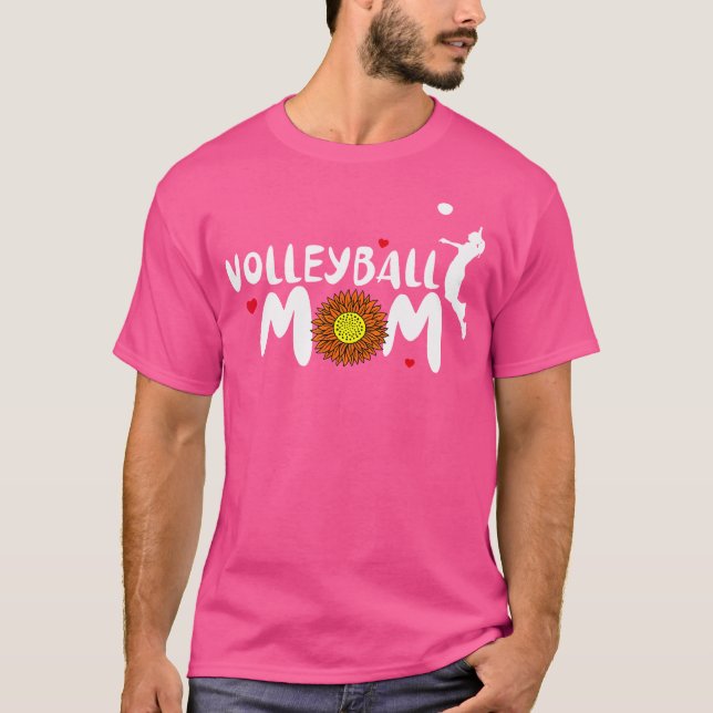 Camiseta Mãe De Voleibol Para Mulheres (Frente)