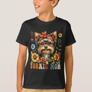 Camiseta Mãe de Yorkshire Terrier Amante de Cachorro Dia da