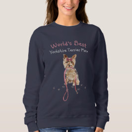 Camiseta Mãe de Yorkshire Terrier Mais Fofa do Mundo