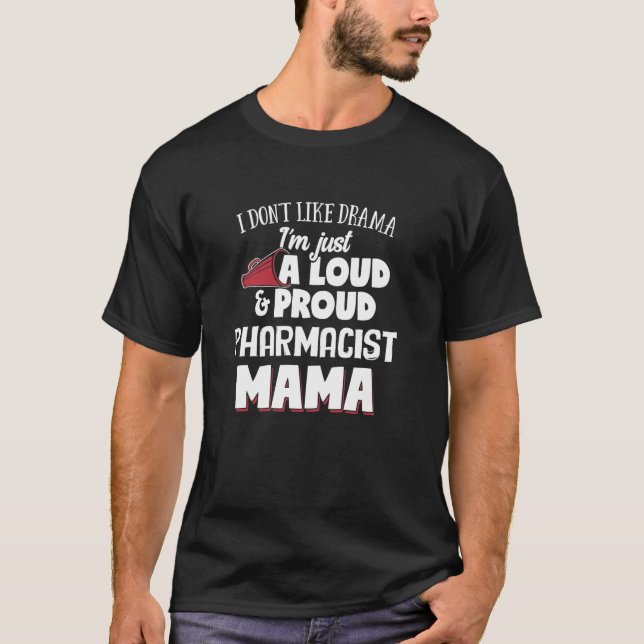 Camiseta Mãe Design Loud e Mama Orgulhosa (Frente)
