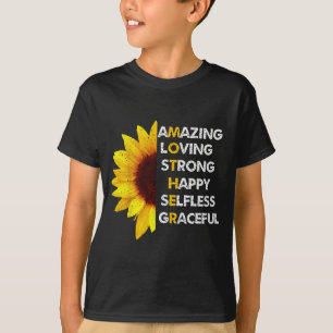 Camiseta Mãe dia das mães mãe incrível amorosa forte mãe 
