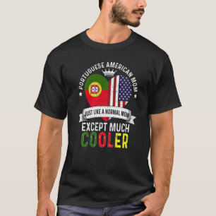 Camiseta Mãe Dia de as mães Americana Portuguesa