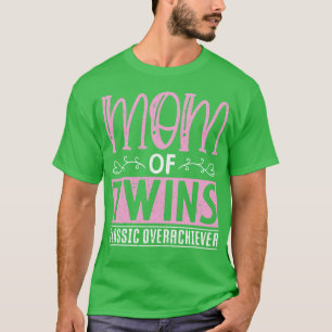 Camiseta Mãe Dia de as mães Engraçado Pais Gêmeos