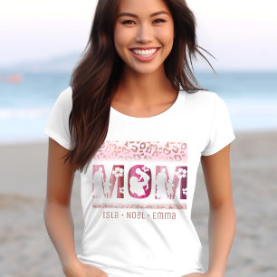 Camiseta Mãe Dia de as mães Meninos Nomeia Crianças Nomes L