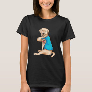 Camiseta Mãe Dia Tatuado Cachorro Eu Amo Mamãe Engraçado La