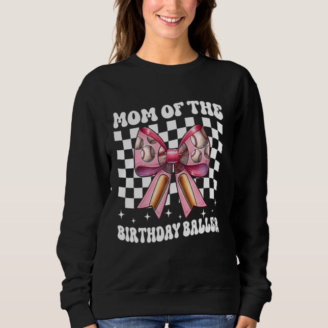 Camiseta Mãe Do Aniversariante De Basquete Mãe De Basqueteb (Frente)