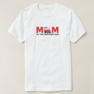 Camiseta Mãe do aniversariante Train Birthday