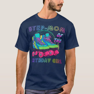 Camiseta Mãe do Aniversário A Rolar o Skate Birthda