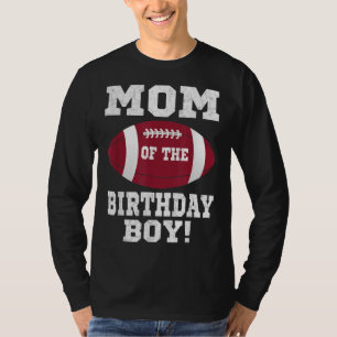 Camiseta Mãe do Aniversário do Amante de Futebol Vintage Re
