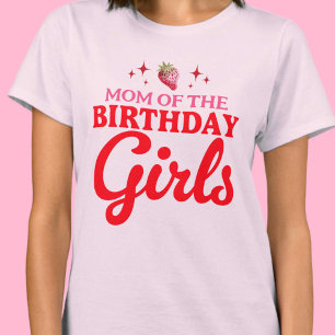 Camiseta Mãe do Aniversário do Aniversário das Raparigas de