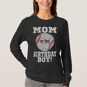 Camiseta Mãe do Aniversário do Beisebol do Beisebol da Vint