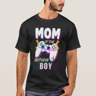 Camiseta Mãe Do Aniversário Do Controlador De Vídeo Birt