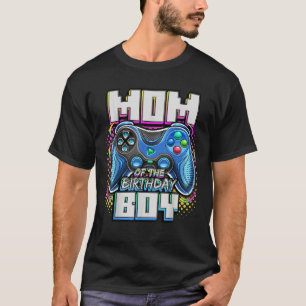 Camiseta Mãe do Aniversário do Jogo de Vídeo Correspondente