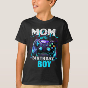 Camiseta Mãe Do Aniversário Do Jogo De Vídeo De Aniversário