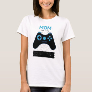 Camiseta Mãe Do Aniversário Gamer Joga Novelty Gamepad