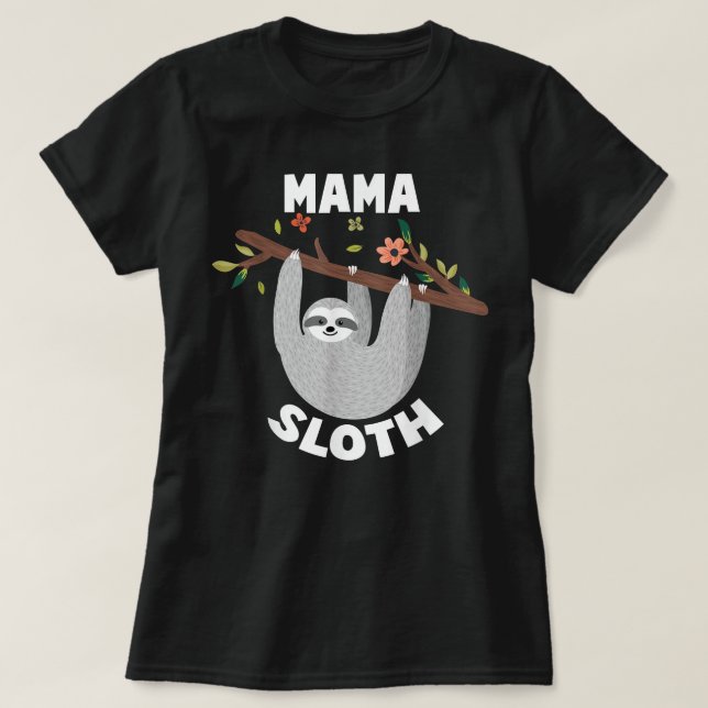 Camiseta Mãe Do Aniversário Garoto Sloth Kid Festa B-Day (Frente do Design)