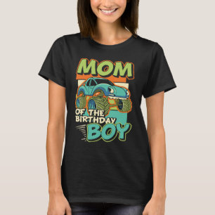 Camiseta Mãe Do Aniversário Monstro Monstro Caminhões Anive