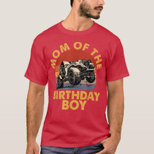 Camiseta Mãe Do Aniversário, Rapaz Engraçado, Monstro Retro