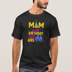 Camiseta Mãe Do Aniversário Roller Girl Roller Bir