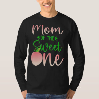 Camiseta Mãe Do Aniversário Um Pêssego 1 rua Fama De Fruta