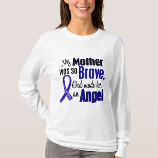 Camiseta Mãe do ANJO 1 do cancro do cólon