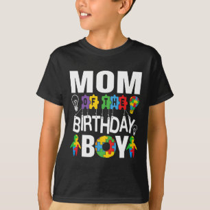 Camiseta Mãe Do Autismo Do Aniversário