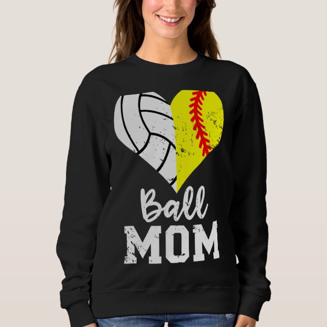 Camiseta Mãe do Ball Mãe do Coração do Voleibol (Frente)