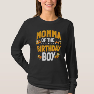Camiseta Mãe Do Bday De Trabalhador De Construção De Menino