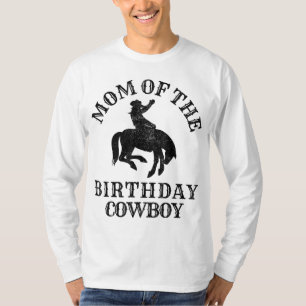 Camiseta Mãe do Birthday Cowboy - Partido Rodeo Ocidental M