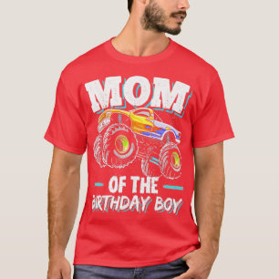 Camiseta Mãe do Caminhão do Monstro do Aniversário