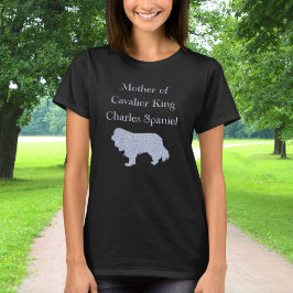 Camiseta Mãe do Cavalier King Charles Spaniel Silver