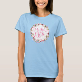 Camiseta Mãe do Círculo Floral de Noiva Superior