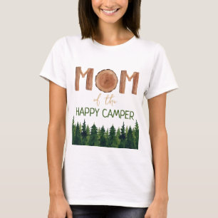 Camiseta Mãe Do Feliz Aniversário Do Camper
